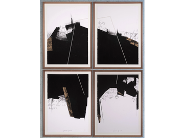 Black I, II, III & IV - Paper Painting by NOVOCUADRO ART COMPANY - view 2